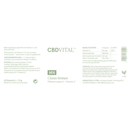 MN Cistus Immun (Pflanzensupport + Vitamin C)
