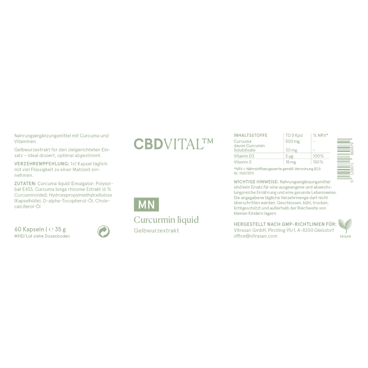 MN Curcurmin liquid (Gelbwurzextrakt)