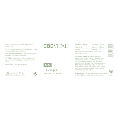 MN L-Lysin plus (Aminosäure + Vitamin C)